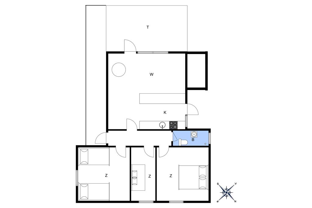 Indretning 1-10 Sommerhus 1410, Strandløkken 3, DK - 3720 Aakirkeby