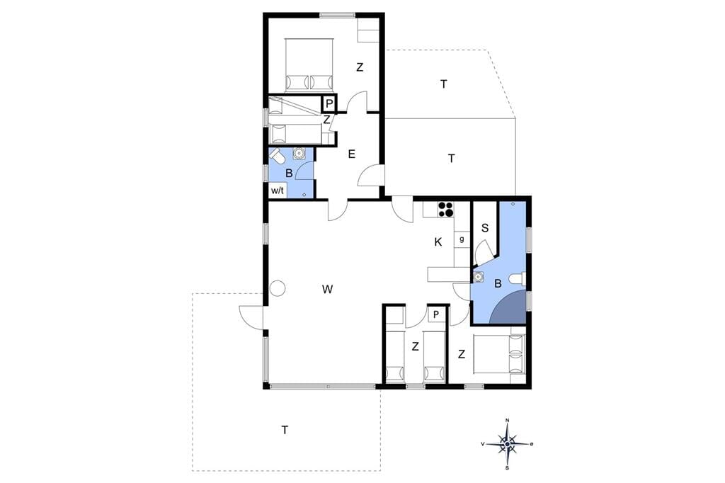 Indretning 1-172 Sommerhus JB635, Strandvejen 135, DK - 9460 Brovst