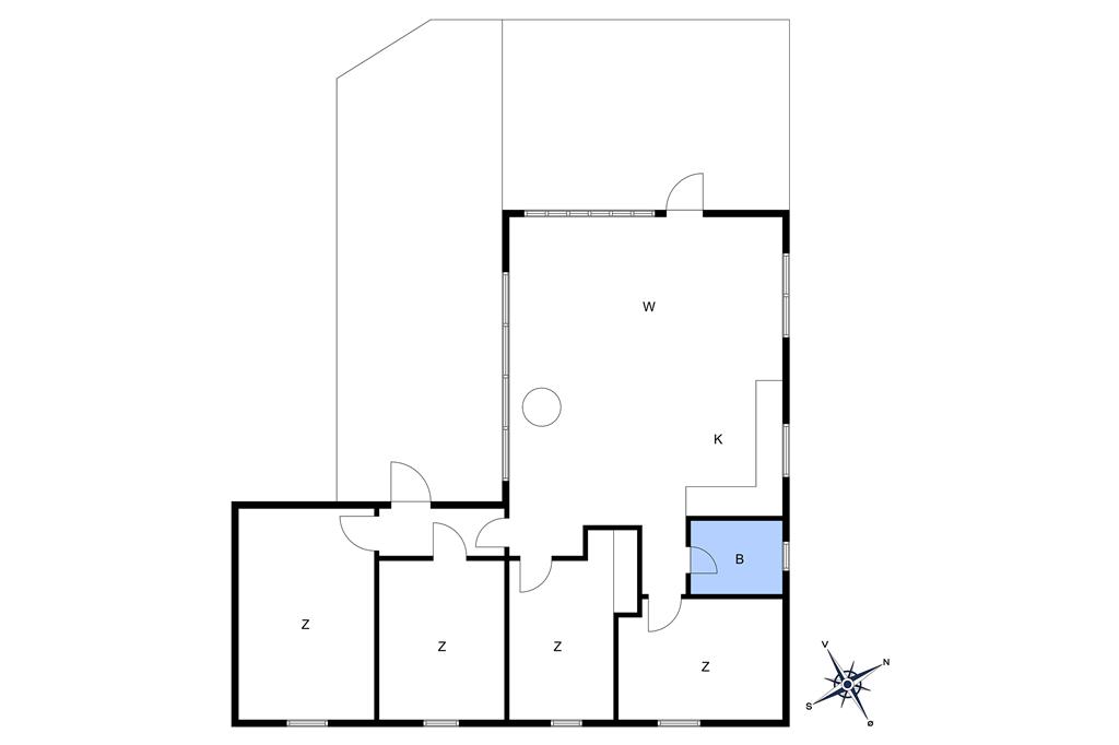 Indretning 1-10 Sommerhus 2613, Skovduevej 23, DK - 3730 Nexø