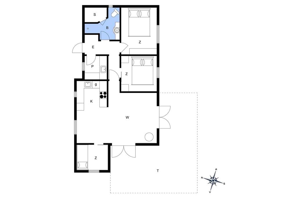 Innenausstattung 1-15 Ferienhaus FA035, Strandlodden 9, DK - 4654 Faxe Ladeplads