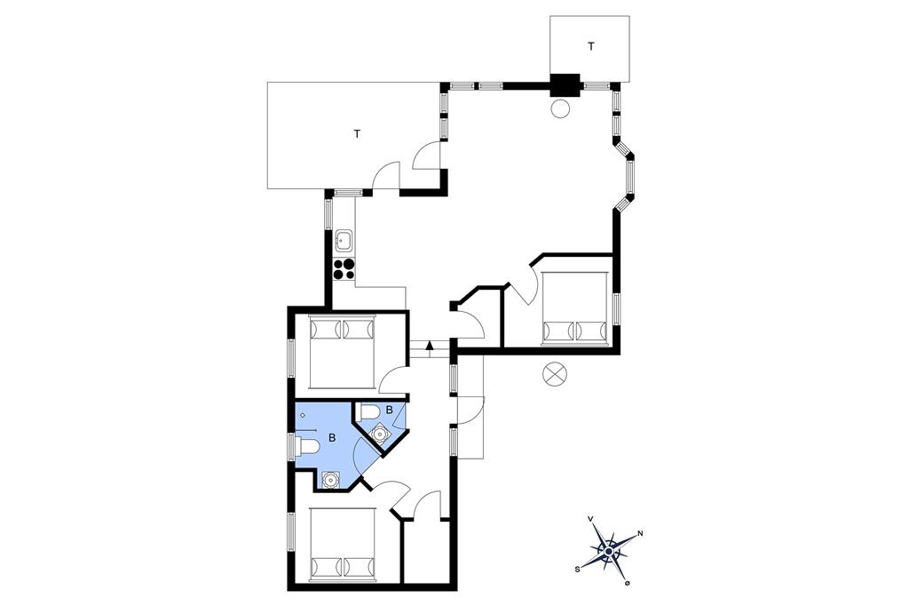 Indretning 1-10 Sommerhus 6676, Sdr. Strandvej 122, DK - 3770 Allinge