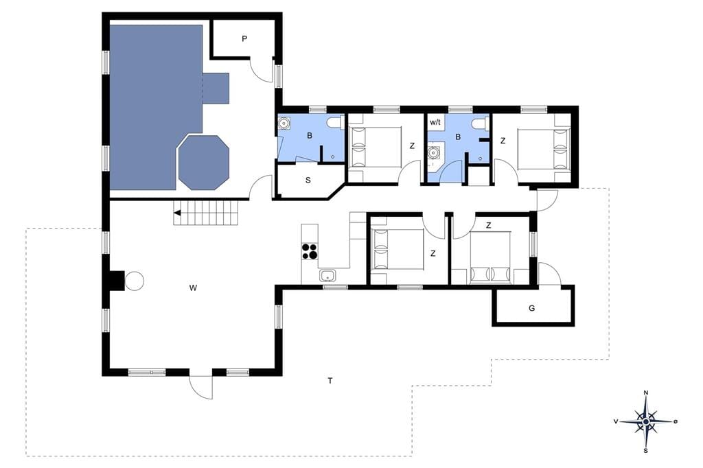 Indretning 1-173 Sommerhus BV162, Kollemarken 31, DK - 6857 Blåvand