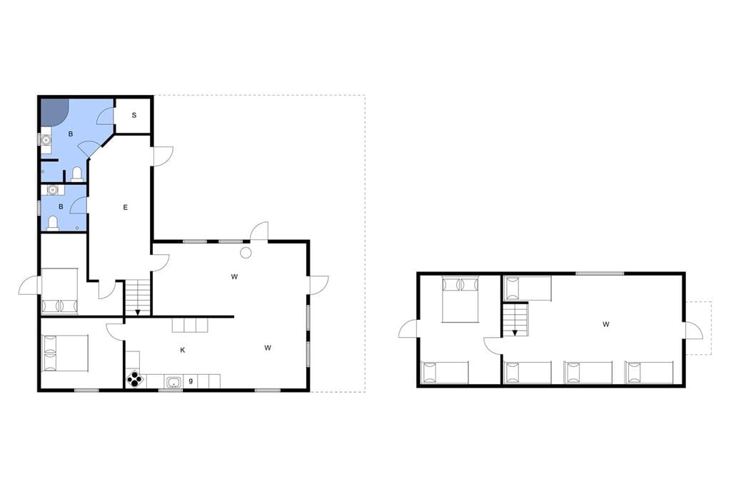 Indretning 1-3 Sommerhus L15175, Mosevej 6, DK - 7840 Højslev