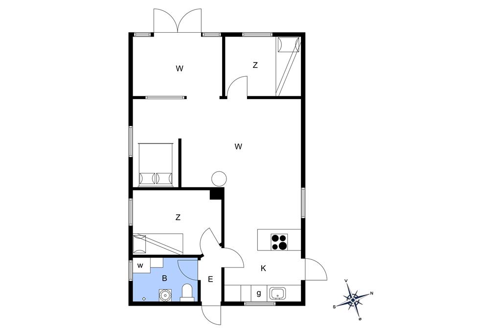 Indretning 1-22 Sommerhus C11224, Delta 9, DK - 6893 Hemmet