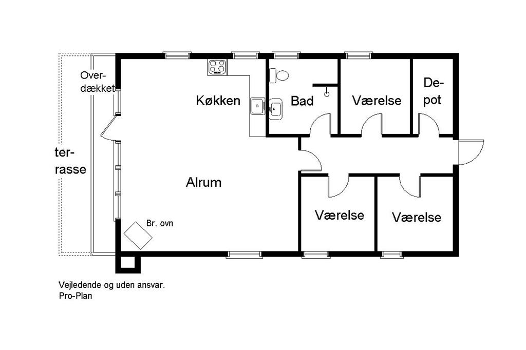 Inredning 1-170 Stuga 20207, Rosenvej 60, DK - 8305 Samsø