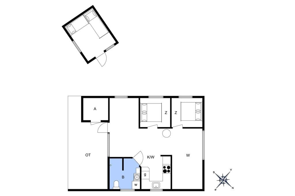 Innredning 1-26 Feirehus SL271, Blåhalsevej 12, DK - 4200 Slagelse