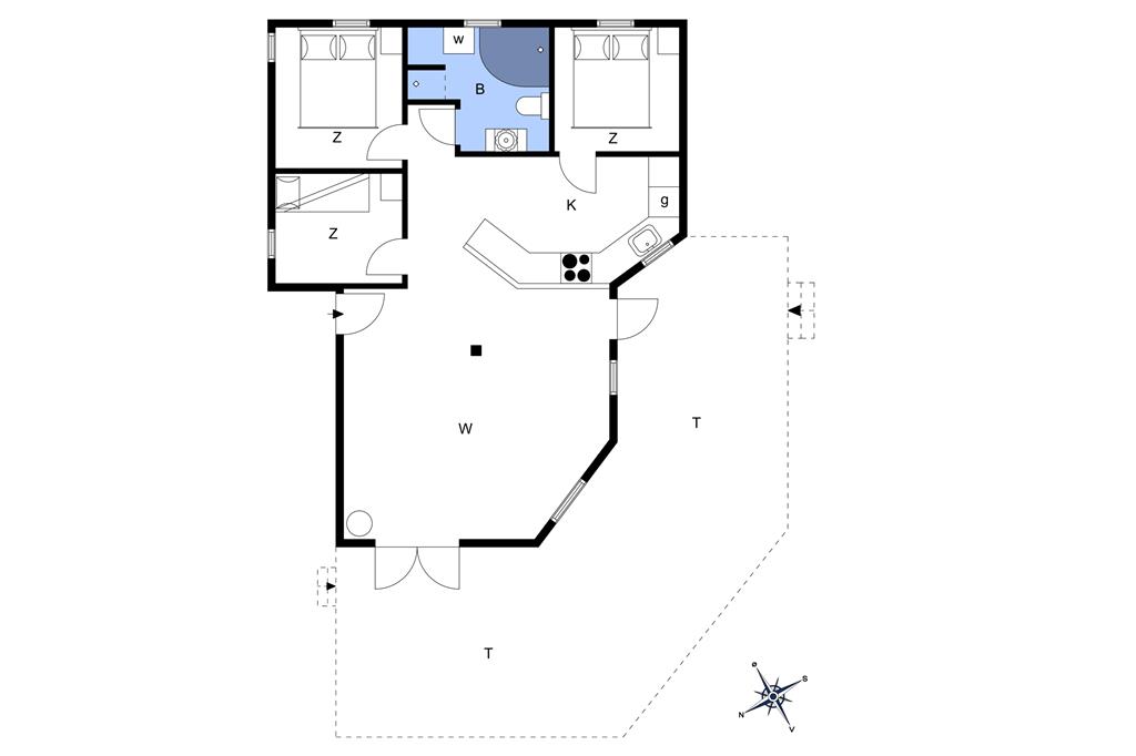 Indretning 1-6 Sommerhus N106, Krageholmsvej 97, DK - 4736 Karrebæksminde