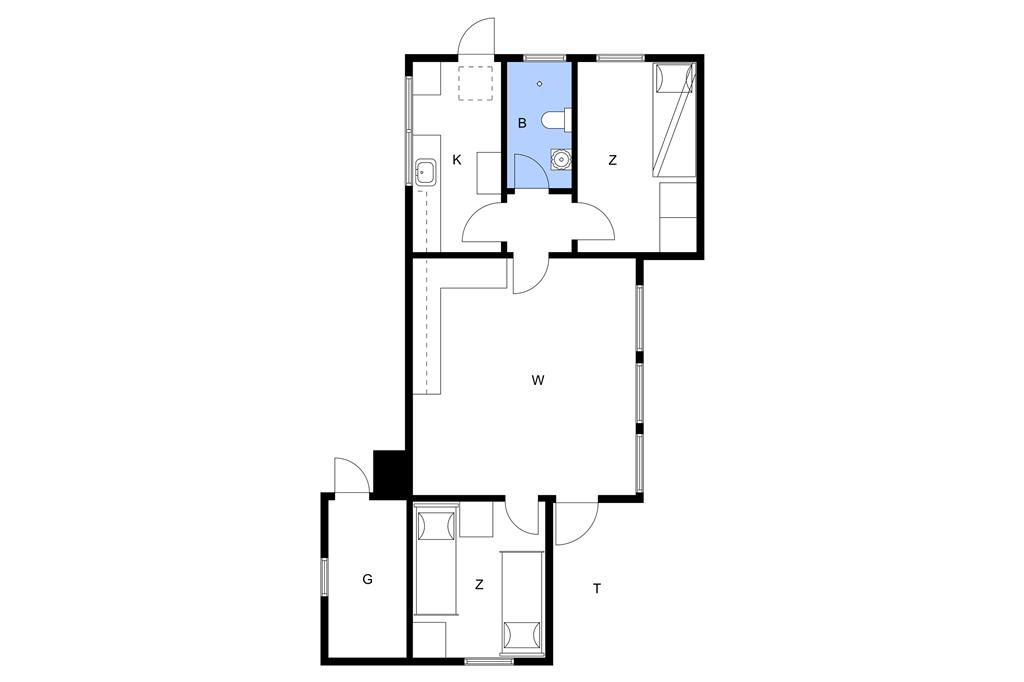 Indretning 1-1336 Sommerhus 33-N, Højbovej 9, DK - 3370 Melby