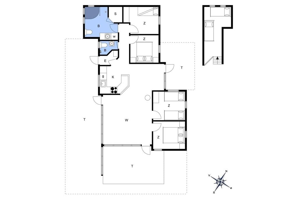 Indretning 1-17 Sommerhus 13392, Herlufholmsvej 13, DK - 4573 Højby
