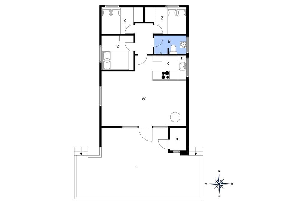 Indretning 1-11 Sommerhus 0009, Thadesvej 37, DK - 6792 Rømø