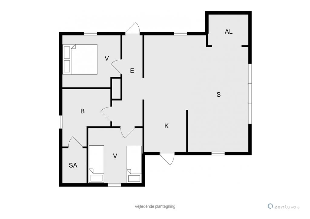 Indretning 1-19 Sommerhus 30306, Hougaardsvej 6, DK - 8300 Odder