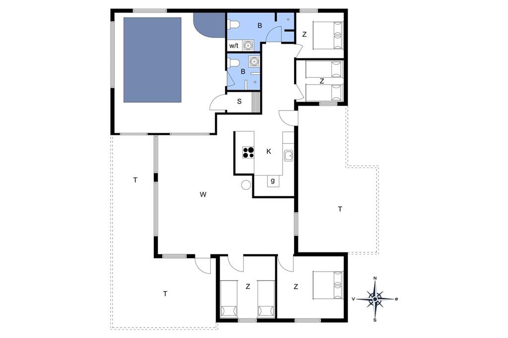 Innenausstattung 1-14 Ferienhaus 780, Margrethevej 4, DK - 9480 Løkken