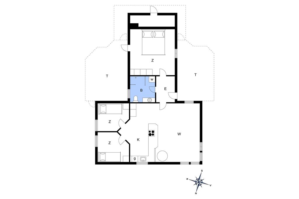 Innenausstattung 1-14 Ferienhaus 1304, Revlingrenden 14, DK - 9800 Hjørring