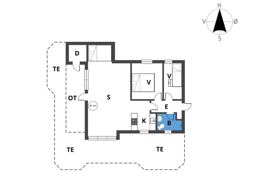 Indretning 1-19 Sommerhus 30361, Skovlunden 3, DK - 8300 Odder