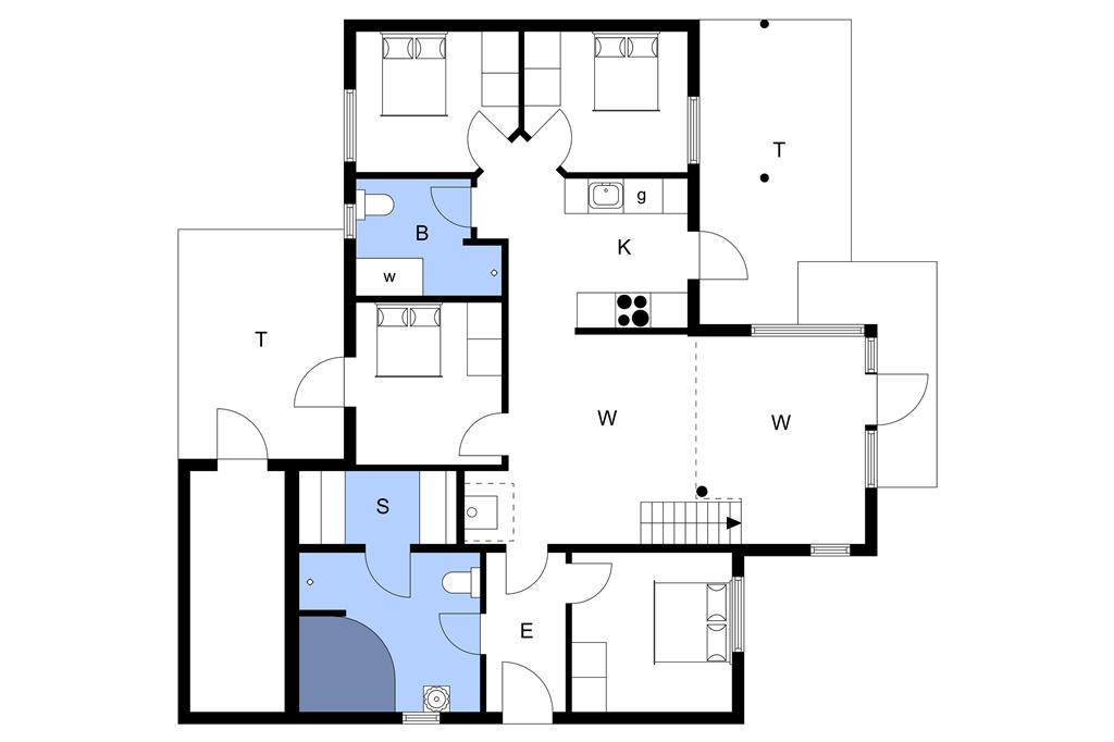 Indretning 1-3 Sommerhus M65910, Mosegården 27, DK - 5600 Faaborg