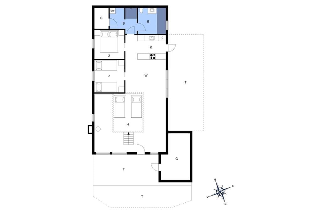 Indretning 1-13 Sommerhus 695, Fiskervej 80, DK - 7700 Thisted