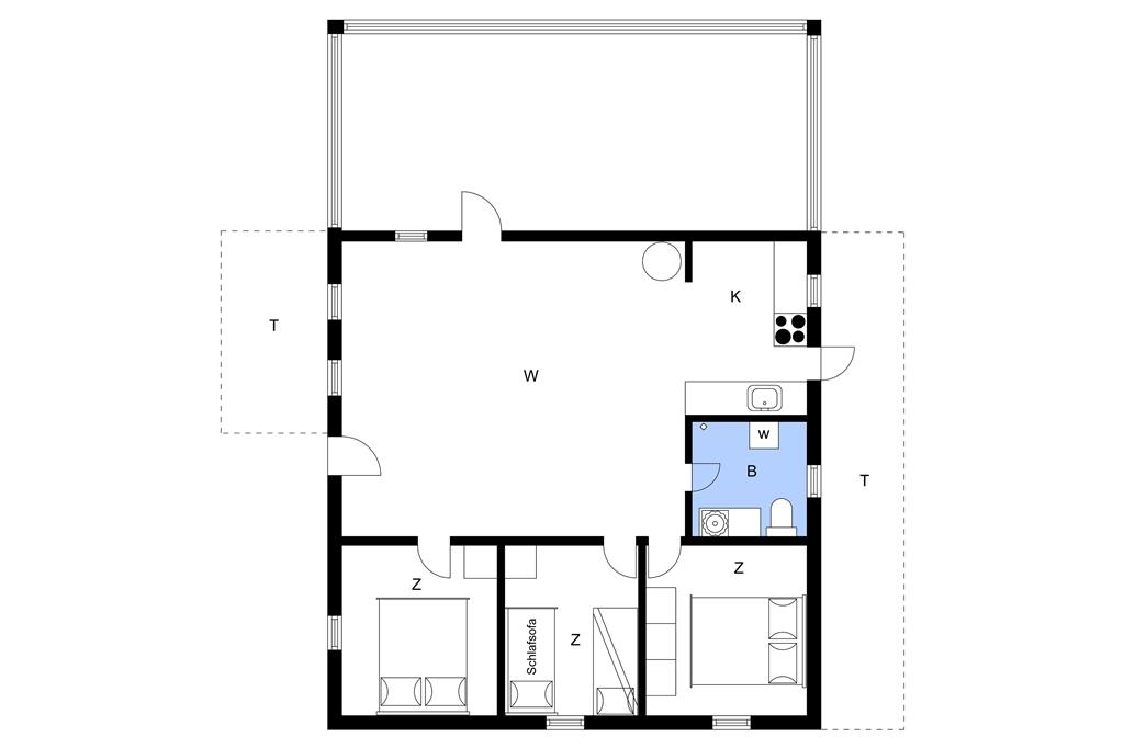Indretning 1-23 Sommerhus 8515, Birkevej 10, DK - 8500 Grenaa