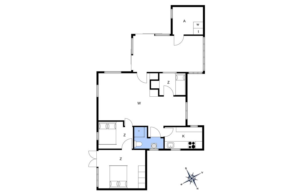Indretning 1-14 Sommerhus 1515, Peder Madsensvej 14, DK - 9492 Blokhus