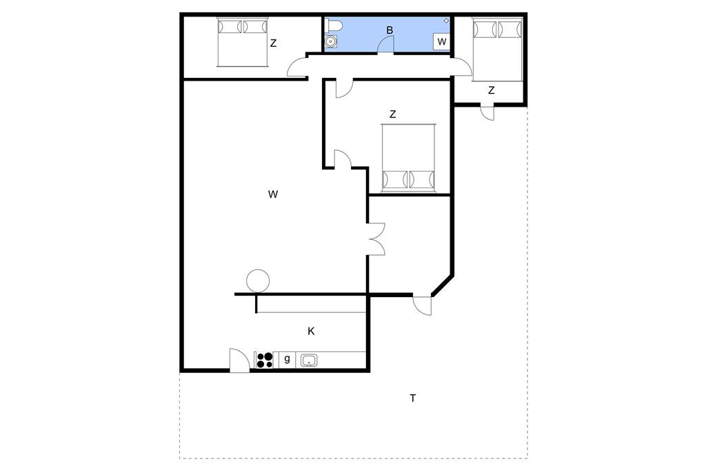 Indretning 1-23 Sommerhus 8513, Ahornvej 11, DK - 8500 Grenaa