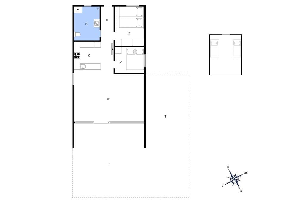 Innenausstattung 1-4 Ferienhaus 220, Fladsbjergvej 25, DK - 6950 Ringkøbing