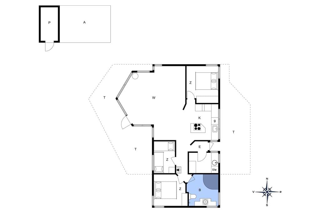 Indretning 1-401 Sommerhus OH210, Sellegaarde Vest 32, DK - 9560 Hadsund