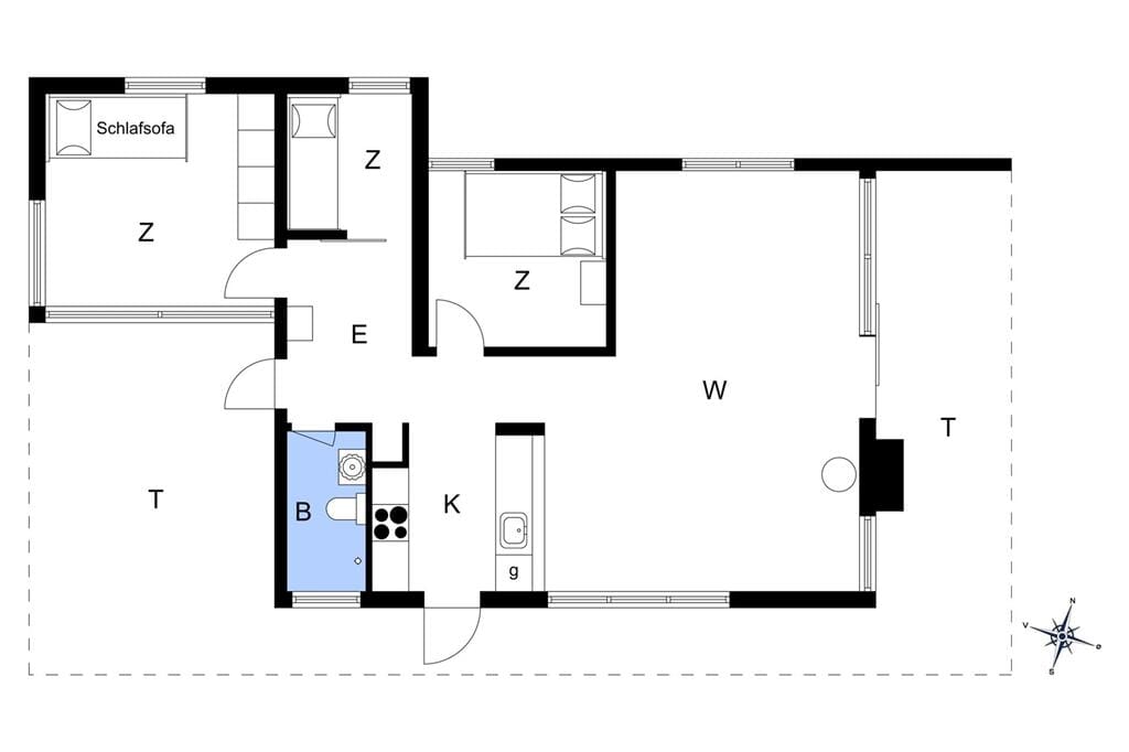 Indretning 1-19 Sommerhus 30112, Rosenvej 8, DK - 8300 Odder