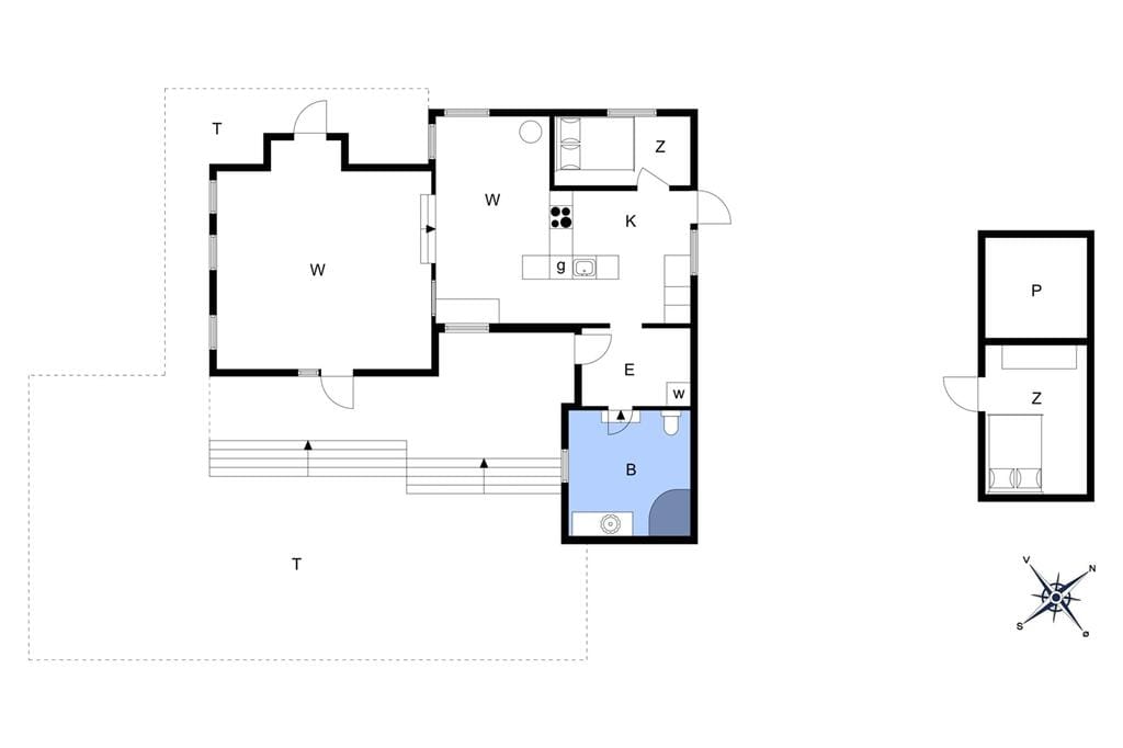 Indretning 1-14 Sommerhus 395, Maren Hjortelsvej 4, DK - 9492 Blokhus