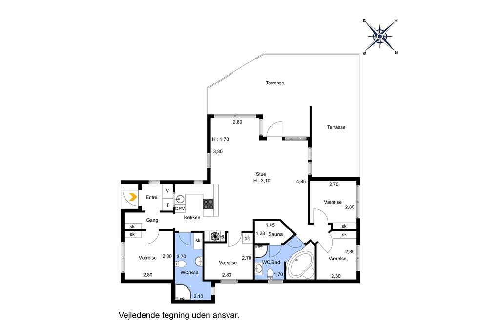 Innenausstattung 1-174 Ferienhaus M17013, Trolliusvej 22, DK - 4873 Væggerløse