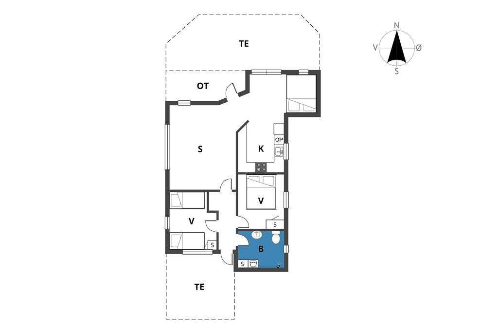 Indretning 1-19 Sommerhus 40134, Parkvænget 2, DK - 7130 Juelsminde