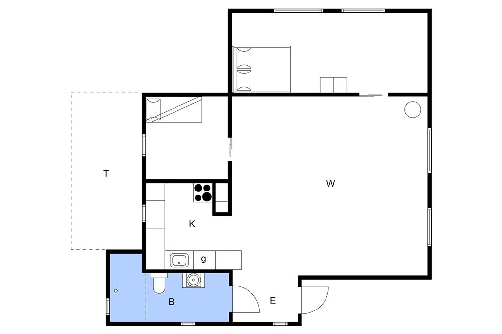 Indretning 1-3 Sommerhus M645413, Solskinsvej 4, DK - 5450 Otterup