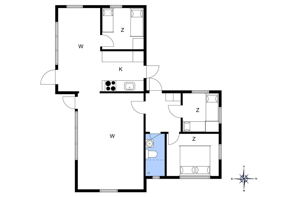 Indretning 1-10 Sommerhus 3663, Strandvolden 3, DK - 3730 Nexø