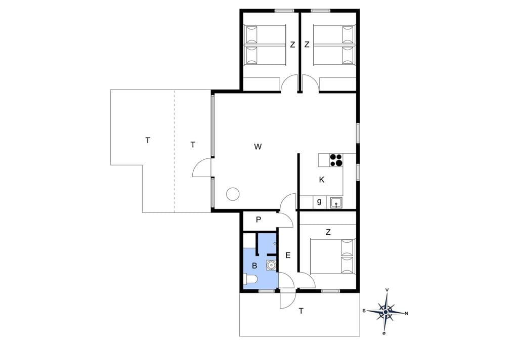 Indretning 1-20 Sommerhus 318, Charlottevej 9, DK - 7673 Harboøre