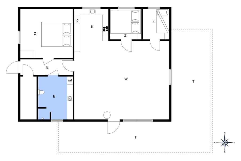 Indretning 1-401 Sommerhus HA122, Tøtmosen 58, DK - 9280 Storvorde