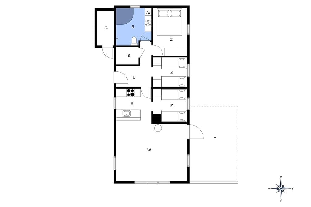 Indretning 1-175 Sommerhus 20712, Knakvej 36, DK - 6990 Ulfborg