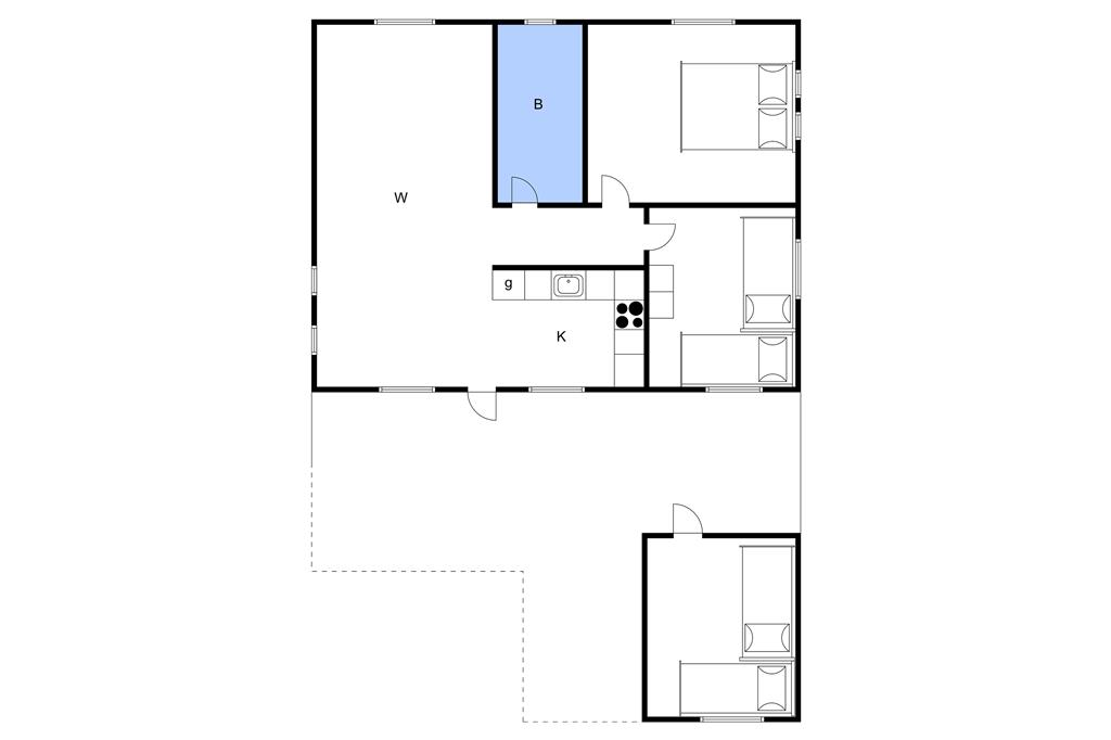 Indretning 1-3 Sommerhus M67328, Hasselvænget 3, DK - 5932 Humble