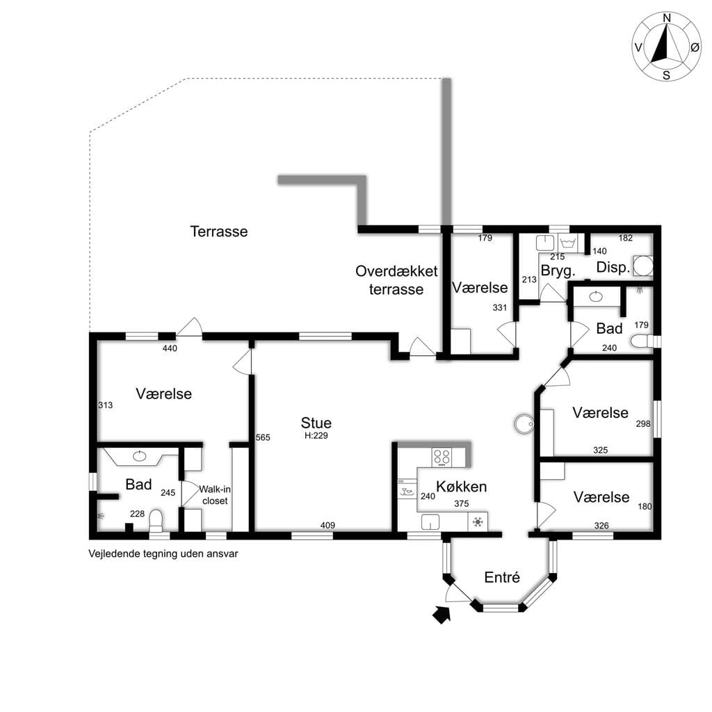 Indretning 1-14 Sommerhus 1643, Klitvejen 5, DK - 9492 Blokhus