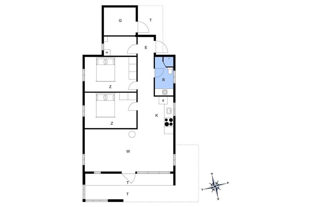 Indretning 1-13 Sommerhus 643, Bredkærvej 69, DK - 7700 Thisted