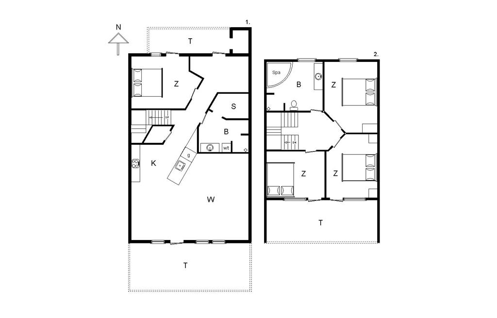 Indretning 1-14 Sommerhus 898, Laksen 21, DK - 9480 Løkken