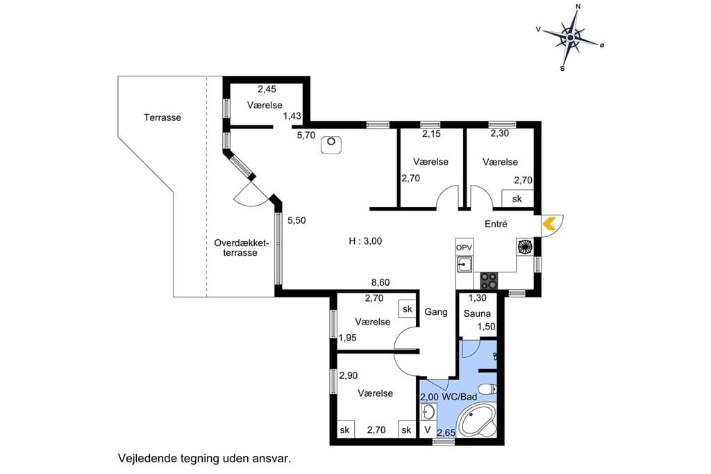 Innenausstattung 1-174 Ferienhaus M153, Skovlystvej 78, DK - 4873 Væggerløse