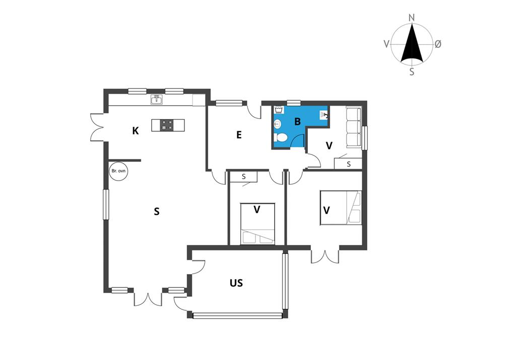 Innenausstattung 1-19 Ferienhaus 30080, Peter Eriksens Vej 31, DK - 8340 Malling
