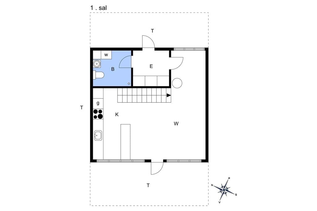 Indretning 1-401 Sommerhus OH326, Møllevænget 5, DK - 9560 Hadsund