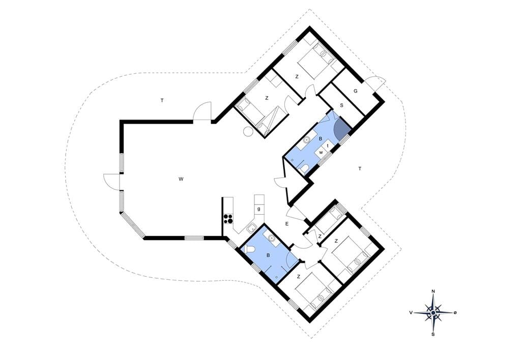 Indretning 1-172 Sommerhus JB290, Møllebosletten 41, DK - 9690 Fjerritslev