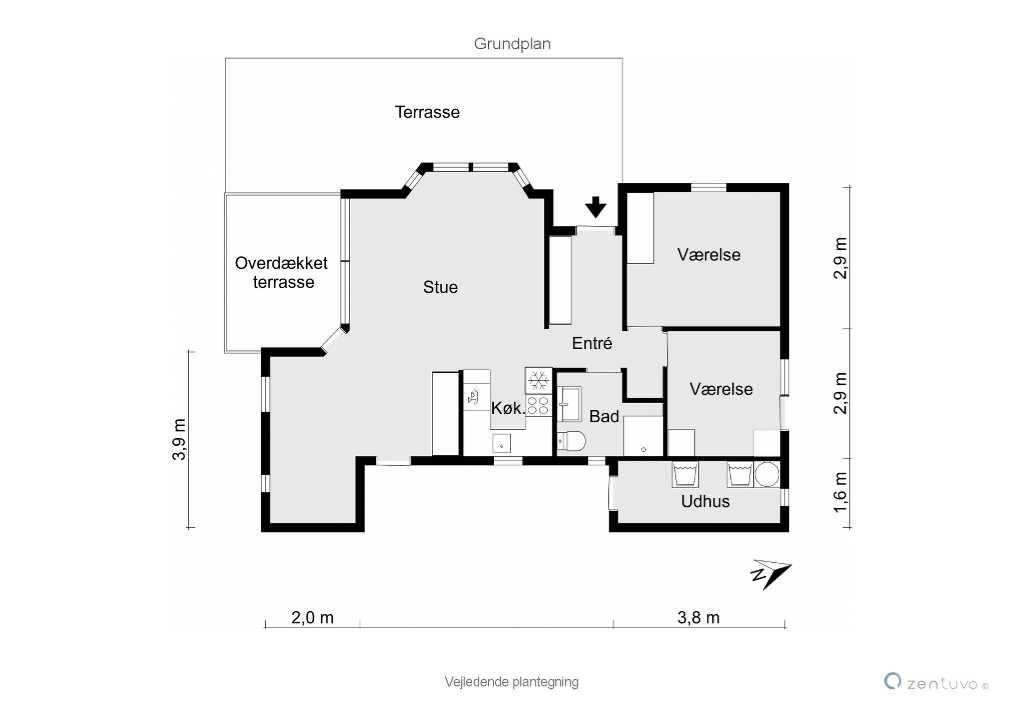 Indretning 1-19 Sommerhus 30475, Chr. Petersensvej 26, DK - 8300 Odder