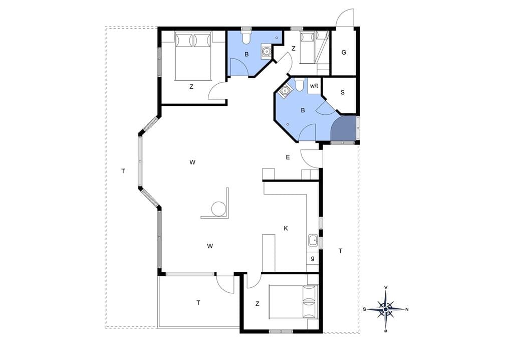 Indretning 1-148 Sommerhus SK1129, Pegasusvej 9, DK - 9982 Ålbæk