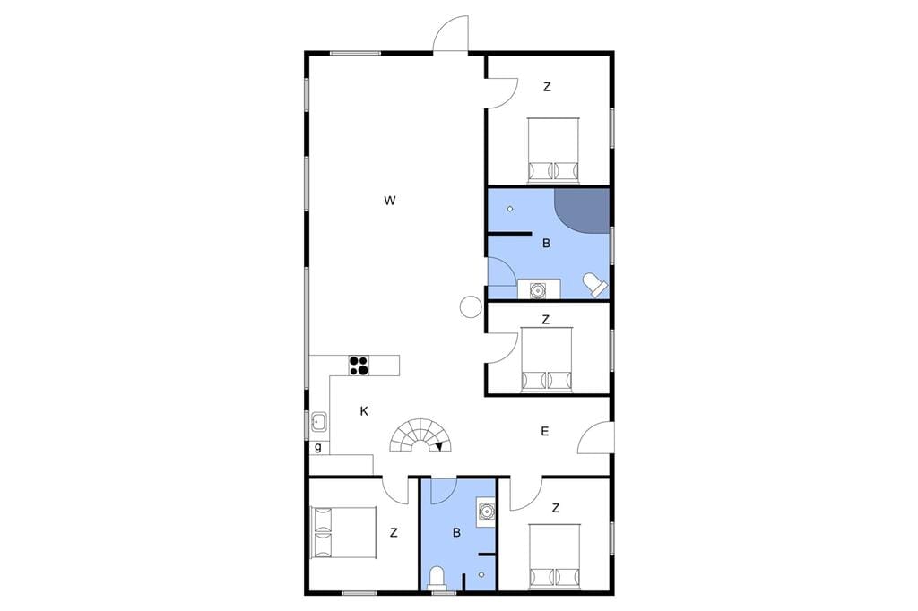 Indretning 1-11 Sommerhus 0206, Kromosevej 22, DK - 6792 Rømø