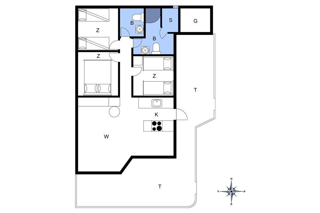 Innenausstattung 1-20 Ferienhaus 151, Neerlandiavej 174, DK - 7673 Harboøre