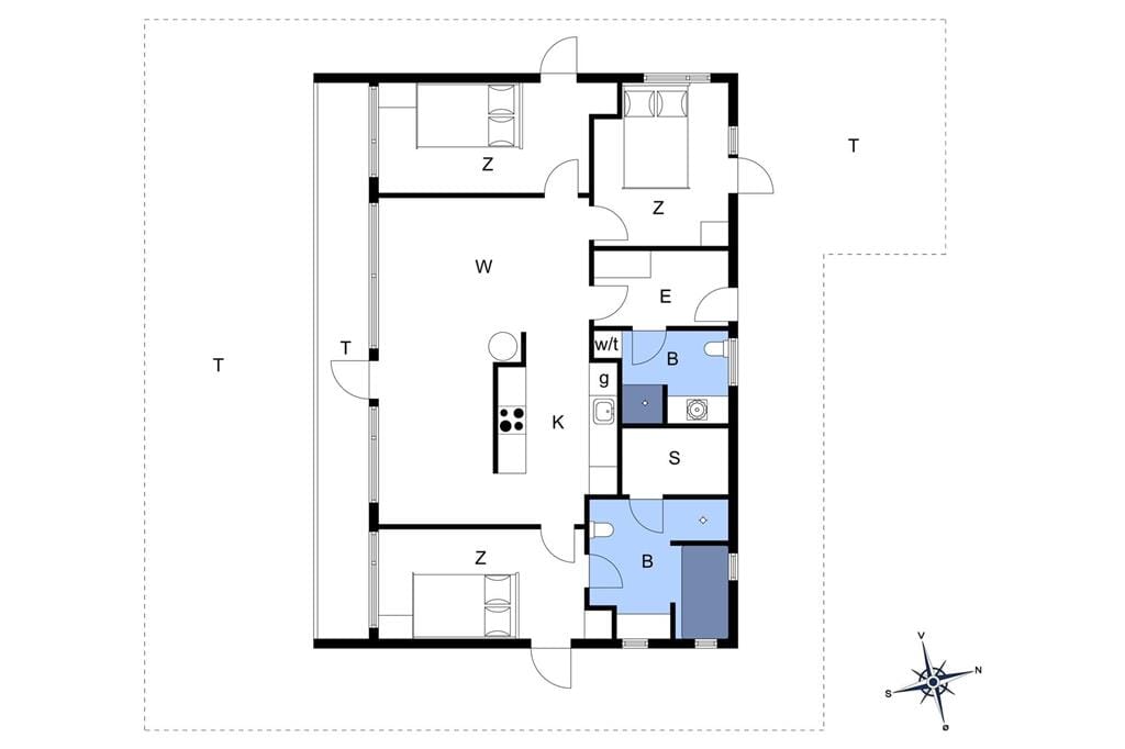 Indretning 37-172 Sommerhus JB752, Kronvildtvej 210, DK - 9460 Brovst