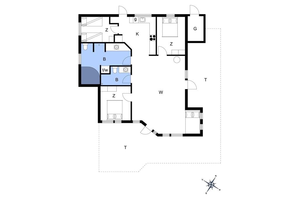 Indretning 1-13 Sommerhus 372, Hellesvej 19, DK - 7770 Vestervig