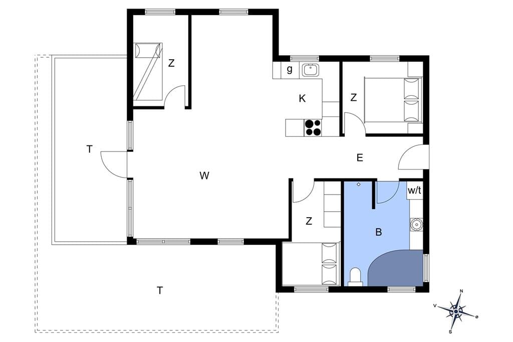 Indretning 1-14 Sommerhus 890, Soltoften 32, DK - 9480 Løkken