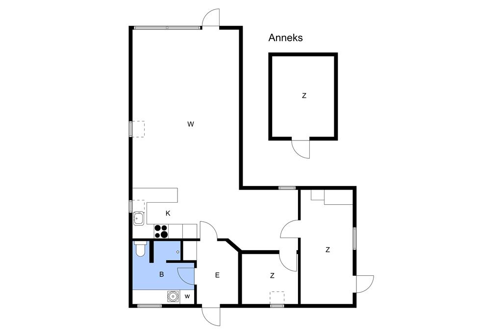 Indretning 1-26 Sommerhus SL244, Gærdesangervej 3, DK - 4200 Slagelse